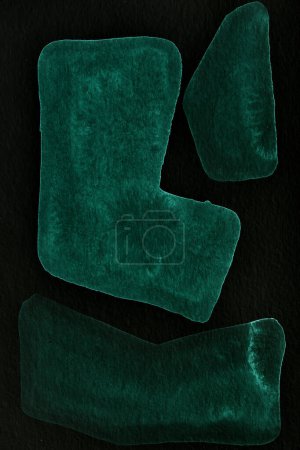 Téléchargez les photos : Fond abstrait noir et vert. Taches et taches d'encre colorées, impression papier peint. Fond créatif, coups de pinceau chaotiques, motif pour l'impression sur la voiture - en image libre de droit