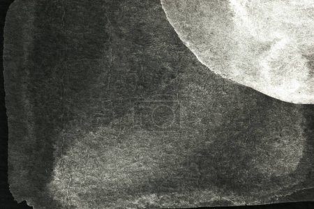 Foto de Fondo abstracto en blanco y negro. Colorido patrón de manchas y manchas de tinta acrílica, impresión de papel pintado, arte fluido. Fondo creativo, pinceladas caóticas - Imagen libre de derechos