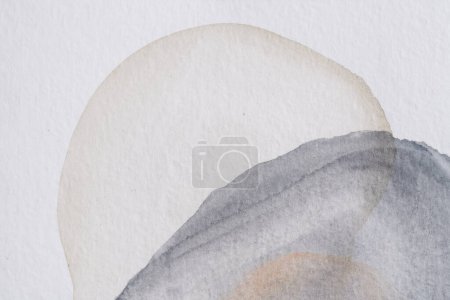 Photo for Abstract translucent gray watercolor texture background. Creative pattern design for print invitation card, postcard. Drawing poster, colorful wallpape - Royalty Free Image