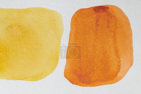 Foto de Fondo de textura de acuarela naranja abstracta. Diseño de patrón creativo para la tarjeta de invitación de impresión, postal. Cartel de dibujo, wallpape colorido - Imagen libre de derechos