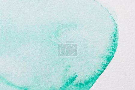 Photo for Abstract emerald green watercolor texture background. Creative pattern design for print invitation card, postcard. Drawing poster, colorful wallpape - Royalty Free Image