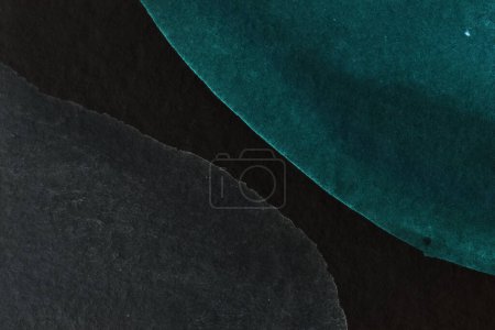 Photo for Black and green abstract background. Colorful ink blots and stains, wallpaper print. Creative backdrop, chaotic paint brushstrokes, pattern for printing on car - Royalty Free Image