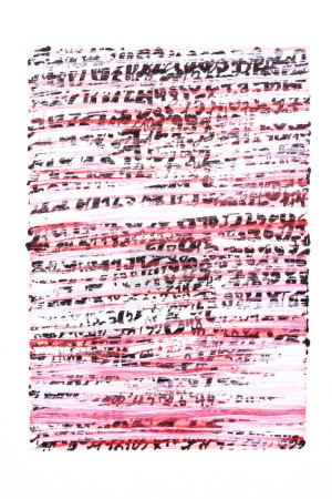 Foto de Fondo abstracto con letras latinas, alfabeto creativo escrito en papel blanco - Imagen libre de derechos
