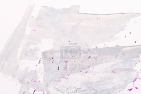Photo for Multicolor abstract background, watercolor paint blots, lines and dots on white paper, gray ink, drawing poster - Royalty Free Image