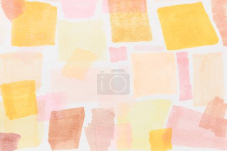 Photo for Abstract squares and rectangles in different shades of yellow abstract background - Royalty Free Image