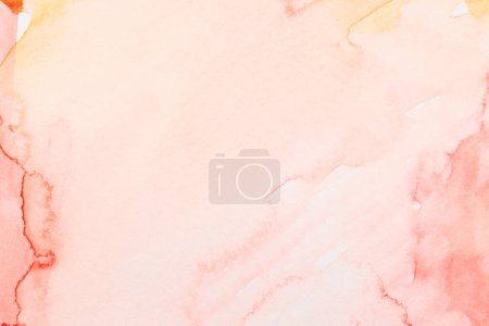 Photo for Abstract watercolor background. Stains and streaks of red paint on pape - Royalty Free Image