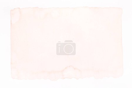 Foto de Fondo abstracto de arte líquido. Acuarela marrón manchas translúcidas sobre papel blanco - Imagen libre de derechos