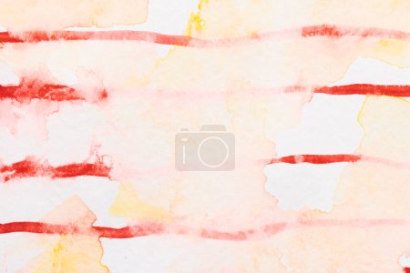 Photo for Red abstract background, art collage. Graphic lines and black geometric shapes on white paper - Royalty Free Image
