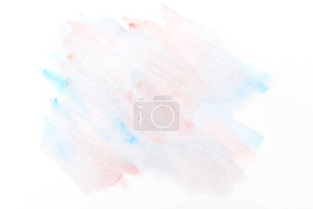 Photo for Abstract art background. Watercolor blots, lines, dots and brush strokes on white paper, print pattern for postcard or clothing - Royalty Free Image