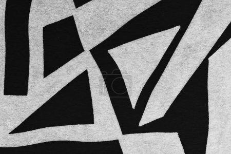 Photo for Abstract black and white background. Print pattern for cards, clothes, banner, dark contrasting colors wallpaper - Royalty Free Image