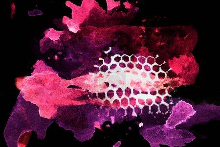 Foto de Fondo negro rosa abstracto. Patrón de impresión para tarjetas, ropa, banner, colores contrastantes oscuros fondo de pantalla - Imagen libre de derechos