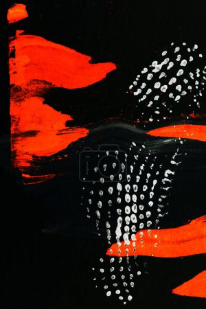 Foto de Fondo negro rojo abstracto. Patrón de impresión para tarjetas, ropa, banner, colores contrastantes oscuros fondo de pantalla - Imagen libre de derechos