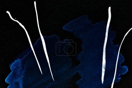 Foto de Fondo negro azul abstracto. Patrón de impresión para tarjetas, ropa, banner, colores contrastantes oscuros fondo de pantalla - Imagen libre de derechos