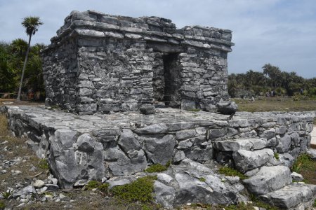 Tulum, Meksyk - ruineux budowli Majw