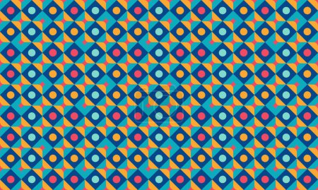 Kinetic Tangible Design Geometric Shapes Seamless Pattern for Wallpaper Background