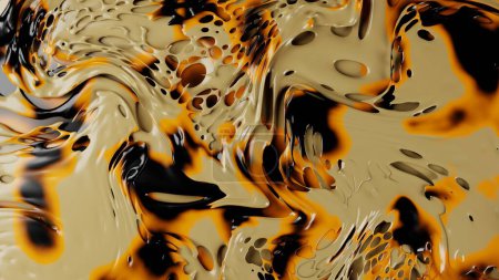 Photo for Abstract background of oil paint splashes canvas. Multi colored wallpaper illustration. Acrylic paint art 3d rendering 8k wallpaper. - Royalty Free Image