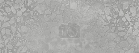 Téléchargez les photos : Texture grise en béton terrazzo avec beaucoup de détails utilisés pour de nombreux usages tels que les carreaux de céramique murale et de sol et les matériaux PBR 3d. - en image libre de droit