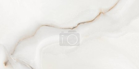 Natürliche Textur aus weißem Onyx-Marmor mit vielen Details, die für so viele Zwecke verwendet werden, wie keramische Wand- und Bodenfliesen und 3D-PBR-Materialien.