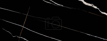Foto de Textura de piedra de mármol de araña negra de lujo con muchos detalles utilizados para muchos propósitos, tales como azulejos de cerámica de pared y suelo y materiales PBR 3d. - Imagen libre de derechos