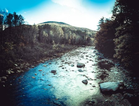 Foto de El río salvaje alrededor de Hastings, Maine en octubre - Imagen libre de derechos