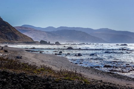 Photo for The coastline of the pacific ocean cloes to Mendocino - Royalty Free Image