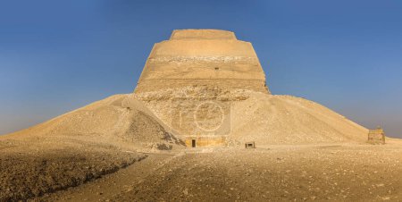 Panoramic view of the Meidum Pyramid in Egypt