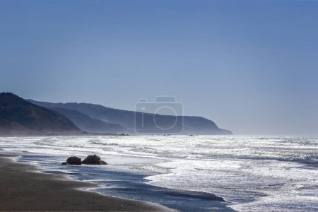 Photo for Road down to f the pacific ocean close to Mendocino - Royalty Free Image
