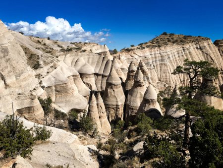 The Kasha Katuwe Tent Rocks formation in New Mexico, USA