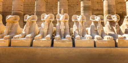 Allee der Widder im Karnak-Tempel, Luxor Ägypten