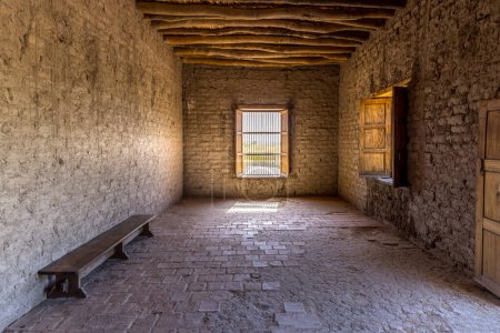 Chambre intérieure à Fort Leaton State Historic Site au Texas, États-Unis