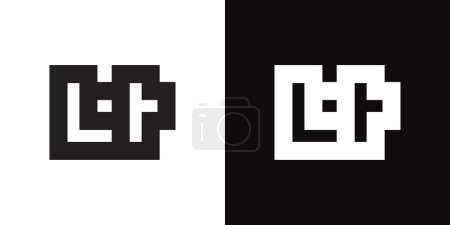 Icono abstracto del logotipo del negocio LT. Plantilla de diseño creativo