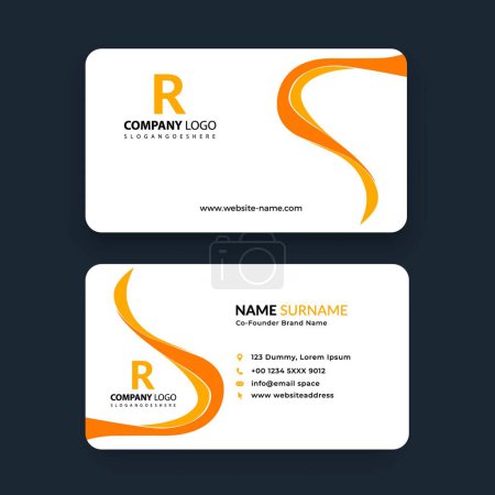 Illustration for Business card template design - Royalty Free Image