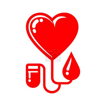 Blood donation vector illustration.