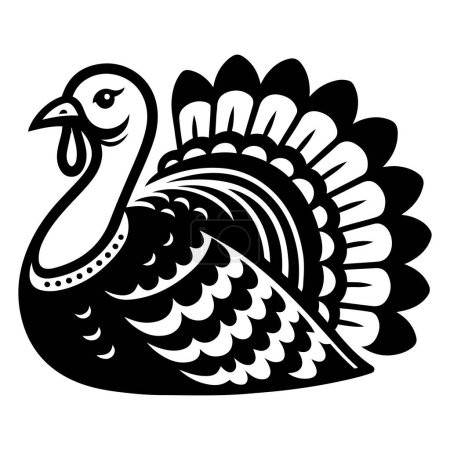 Illustration zum Truthahn-Vektortag zu Thanksgiving.