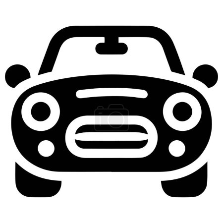 Car symbol icon. Car silhouette vector illustration.
