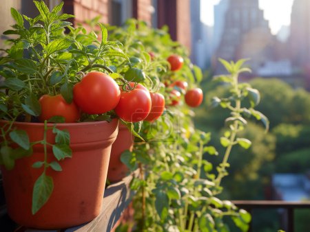 Urban gardening - Tomatoes on the Balcony