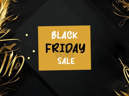 Black friday banner top view