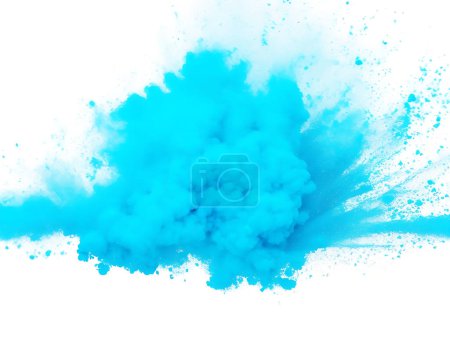 Bright bule Holi paint color powder festival 
