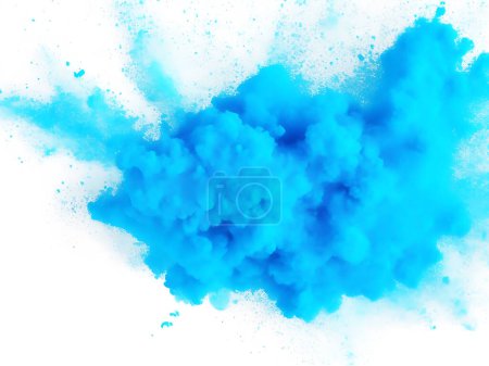 Bright bule Holi paint color powder festival 