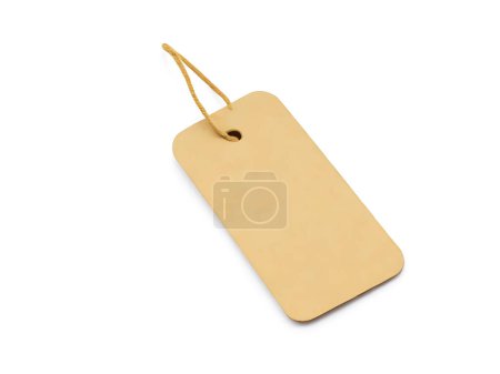 Label tag isolated white background