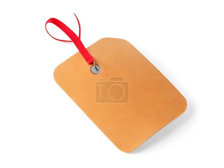 Label tag isolated white background