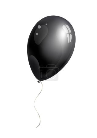Téléchargez les illustrations : Ballon noir sur fond blanc
. - en licence libre de droit