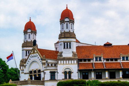 The colonial building known as Lawang Sewu or Thousand Doors building located in Semarang, Central Java, Indonesia. Now used as a museum of Indonesian railways company.