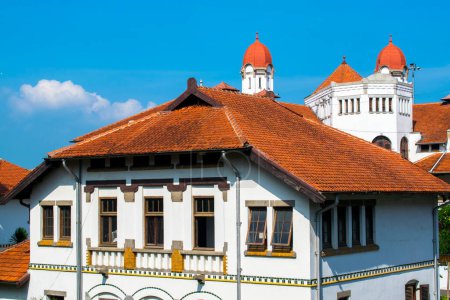 The colonial building known as Lawang Sewu or Thousand Doors building located in Semarang, Central Java, Indonesia. Now used as a museum of Indonesian railways company.