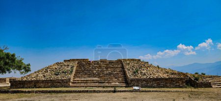 A burial (tomb) / Temple mound at the Archeological site of Atzompa, Oaxaca, Mexico. Atzompa is part of the Unesco Heritage Site of the greater Monte Alban Civilization.