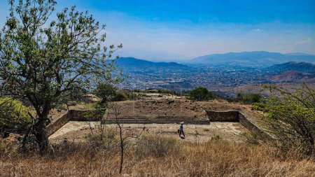 1 of 6 ball courts at the Archeological site of Atzompa, Oaxaca, Mexico. Atzompa is part of the Unesco Heritage Site of the greater Monte Alban Civilization.