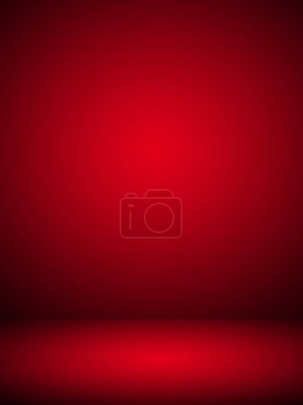 Téléchargez les photos : Fond rouge abstrait, peut être utilisé pour les valentines ou la conception de Noël mise en page, studio, modèle web, salle et rapport avec une couleur de dégradé lisse. Fond noir et rouge. Espace dégradé rouge ou espace dégradé rouge pour la promotion de la conception du produit - en image libre de droit
