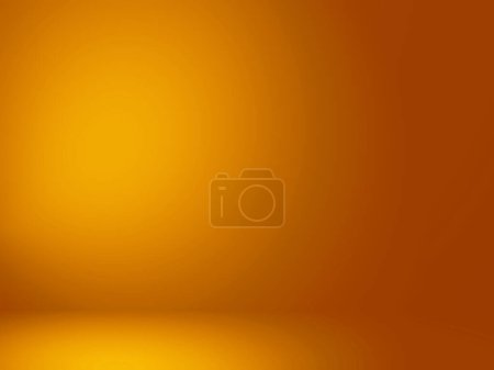 Foto de Fondo naranja y amarillo. Fondo naranja abstracto para plantillas de diseño web, Navidad, San Valentín, sala de estudio de productos e informe de negocios con color gradiente suave. Espacio de gradiente naranja o sala de gradiente naranja para la promoción de diseño de productos - Imagen libre de derechos