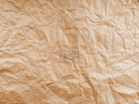 Photo for Crumpled paper texture. Brown crumpled paper texture for background - Royalty Free Image