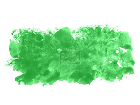 Green watercolor scribble texture. Abstract watercolor on white background. It is a hand drawn. Green abstract watercolor background